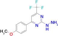 [4-(4-Methoxy-phenyl)-6-trifluoromethyl-pyrimidin-2-yl]-hydrazine