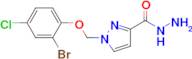 1-(2-Bromo-4-chloro-phenoxymethyl)-1 H -pyrazole-3-carboxylic acid hydrazide