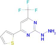 (4-Thiophen-2-yl-6-trifluoromethyl-pyrimidin-2-yl)-hydrazine