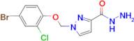 1-(4-Bromo-2-chloro-phenoxymethyl)-1 H -pyrazole-3-carboxylic acid hydrazide