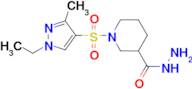 1-(1-Ethyl-3-methyl-1H-pyrazole-4-sulfonyl)-piperidine-3-carbohydrazide