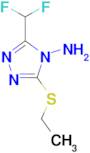 3-Difluoromethyl-5-ethylsulfanyl-[1,2,4]triazol-4-ylamine