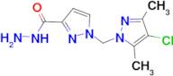 1-(4-Chloro-3,5-dimethyl-pyrazol-1-ylmethyl)-1 H -pyrazole-3-carboxylic acid hydrazide