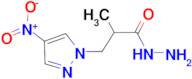 2-Methyl-3-(4-nitro-pyrazol-1-yl)-propionic acid hydrazide