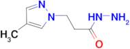 3-(4-Methyl-pyrazol-1-yl)-propionic acid hydrazide