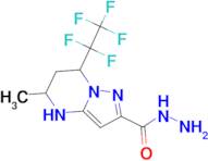 5-Methyl-7-(perfluoroethyl)-4,5,6,7-tetrahydropyrazolo[1,5-a]pyrimidine-2-carbohydrazide