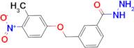 3-[(3-Methyl-4-nitrophenoxy)methyl]benzohydrazide