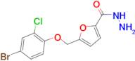 5-[(4-Bromo-2-chlorophenoxy]methyl)furan-2-carbohydrazide