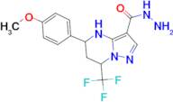 5-(4-Methoxyphenyl)-7-(trifluoromethyl)-4,5,6,7-tetrahydropyrazolo[1,5-a]pyrimidine-3-carbohydrazi…