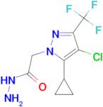 2-[4-Chloro-5-cyclopropyl-3-(trifluoromethyl)-1H-pyrazol-1-yl]acetohydrazide