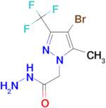2-(4-Bromo-5-methyl-3-(trifluoromethyl)-1H-pyrazol-1-yl)acetohydrazide