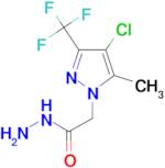 2-[4-Chloro-5-methyl-3-(trifluoromethyl)-1H-pyrazol-1-yl]acetohydrazide