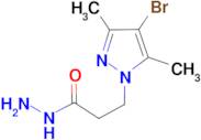 3-(4-Bromo-3,5-dimethyl-1H-pyrazol-1-yl)propionic hydrazide