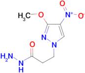 3-(3-Methoxy-4-nitro-1H-pyrazol-1-yl)propionic acid hydrazide