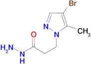 3-(4-Bromo-5-methyl-1H-pyrazol-1-yl)propionic acid hydrazide