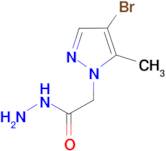 (4-Bromo-5-methyl-1H-pyrazol-1-yl)acetic acid hydrazide