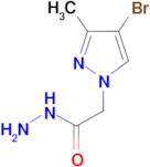 (4-Bromo-3-methyl-1H-pyrazol-1-yl)acetic acid hydrazide