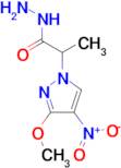 2-(3-Methoxy-4-nitro-1H-pyrazol-1-yl)propionic acid hydrazide