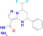 7-Difluoromethyl-5-phenyl-4,5,6,7-tetrahydro-pyrazolo[1,5- a ]pyrimidine-3-carboxylic acid hydrazi…