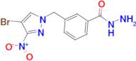 3-(4-Bromo-3-nitro-pyrazol-1-ylmethyl)-benzoic acid hydrazide