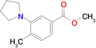 4-Methyl-3-pyrrolidin-1-yl-benzoic acid methyl ester