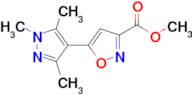 5-(1,3,5-Trimethyl-1 H -pyrazol-4-yl)-isoxazole-3-carboxylic acid methyl ester