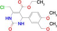 6-Chloromethyl-4-(4-methoxy-3-methoxymethyl-phenyl)-2-oxo-1,2,3,4-tetrahydro-pyrimidine-5-carboxyl…