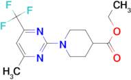 1-(4-Methyl-6-trifluoromethyl-pyrimidin-2-yl)-piperidine-4-carboxylic acid ethyl ester