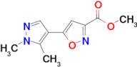 5-(1,5-Dimethyl-1 H -pyrazol-4-yl)-isoxazole-3-carboxylic acid methyl ester