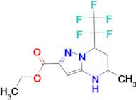 5-Methyl-7-pentafluoroethyl-4,5,6,7-tetrahydro-pyrazolo[1,5- a ]pyrimidine-2-carboxylic acid eth...