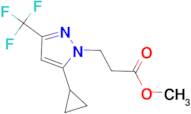 3-(5-Cyclopropyl-3-trifluoromethyl-pyrazol-1-yl)-propionic acid methyl ester