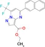 5-Naphthalen-2-yl-7-trifluoromethyl-pyrazolo[1,5-a ]pyrimidine-3-carboxylic acid ethyl ester