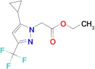 (5-Cyclopropyl-3-trifluoromethyl-pyrazol-1-yl)-acetic acid ethyl ester