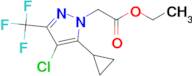 (4-Chloro-5-cyclopropyl-3-trifluoromethyl-pyrazol-1-yl)-acetic acid ethyl ester