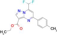 7-Difluoromethyl-5- p -tolyl-pyrazolo[1,5- a ]pyrimidine-3-carboxylic acid ethyl ester