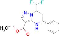 7-Difluoromethyl-5-phenyl-4,5,6,7-tetrahydro-pyrazolo[1,5- a ]pyrimidine-3-carboxylic acid ethyl e…