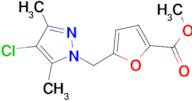 5-(4-Chloro-3,5-dimethyl-pyrazol-1-ylmethyl)-furan-2-carboxylic acid methyl ester