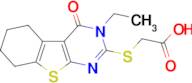 (3-Ethyl-4-oxo-3,4,5,6,7,8-hexahydro-benzo[4,5]thieno[2,3- d ]pyrimidin-2-ylsulfanyl)-acetic acid