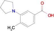 4-Methyl-3-pyrrolidin-1-yl-benzoic acid