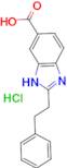 2-Phenethyl-1H-benzoimidazole-5-carboxylic acid; hydrochloride