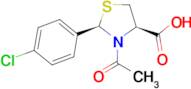 (2R,4R)-3-Acetyl-2-(4-chloro-phenyl)-thiazolidine-4-carboxylic acid