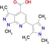 1,3-Dimethyl-6-(1,3,5-trimethyl-1 H -pyrazol-4-yl)-1 H -pyrazolo[3,4- b ]pyridine-4-carboxylic acid