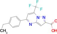 5-(4-Ethyl-phenyl)-7-trifluoromethyl-pyrazolo[1,5- a ]pyrimidine-2-carboxylic acid