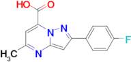 2-(4-Fluoro-phenyl)-5-methyl-pyrazolo[1,5- a ]pyrimidine-7-carboxylic acid