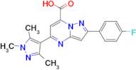 2-(4-Fluoro-phenyl)-5-(1,3,5-trimethyl-1 H -pyrazol-4-yl)-pyrazolo[1,5- a ]pyrimidine-7-carboxyl...