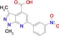 1,3-Dimethyl-6-(3-nitro-phenyl)-1 H -pyrazolo[3,4- b ]pyridine-4-carboxylic acid
