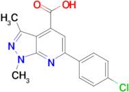 6-(4-Chloro-phenyl)-1,3-dimethyl-1 H -pyrazolo[3,4- b ]pyridine-4-carboxylic acid