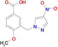 4-Methoxy-3-(4-nitro-pyrazol-1-ylmethyl)-benzoic acid