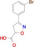 3-(3-Bromo-phenyl)-4,5-dihydro-isoxazole-5-carboxylic acid