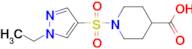 1-[(1-Ethyl-1H-pyrazol-4-yl)sulfonyl]piperidine-4-carboxylic acid